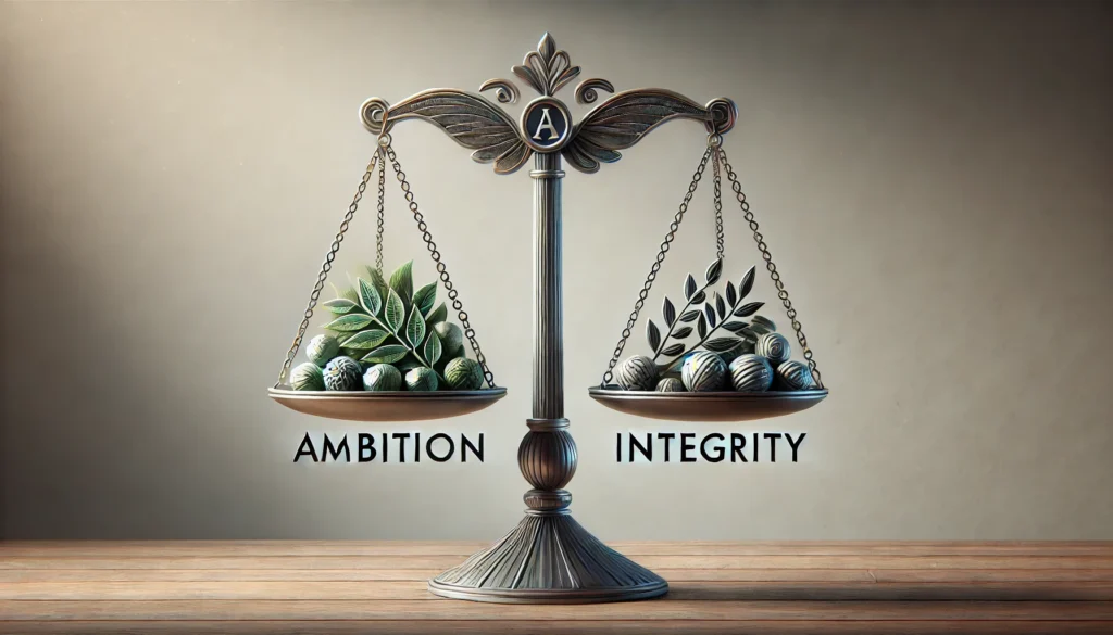 Art of Ambition should be intertwined with integrity